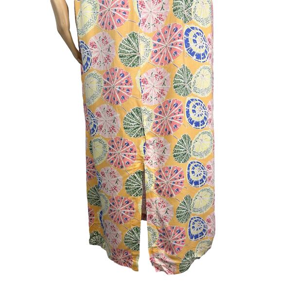 Vintage Weekend Traffic Beach Umbrella Midi Dress Size S - Picture 6 of 10